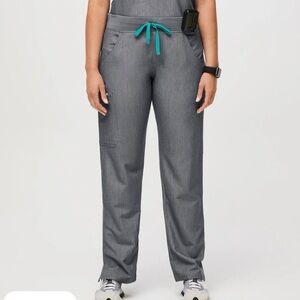 Figs Kade Cargo Pants Heathered Denim NWT